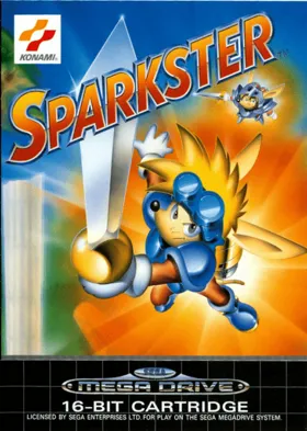 Sparkster (Europe) box cover front